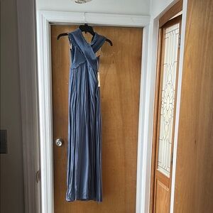 NWT Elan Elegant Blue Maxi Dress